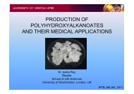 PRODUCTION OF POLYHYDROXYALKANOATES AND THEIR MEDICAL APPLICATIONS