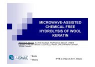 MICROWAVE-ASSISTED CHEMICAL FREE HYDROLYSIS OF WOOL KERATIN