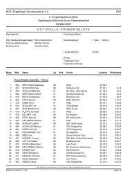 WSC Erzgebirge Oberwiesenthal eV DSV 3. Erzgebirgsskimarathon ...