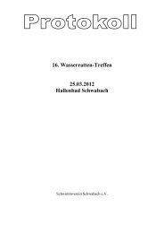 16 Wasserratten-Treffen 25.03.2012 Hallenbad Schwabach