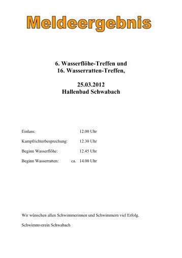 Meldeergebnis Deckblatt - TSV Langenzenn