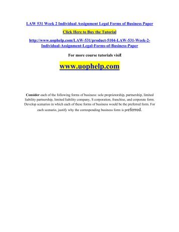 Business law assignment essay