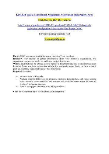 LDR 531 Week 5 Individual Assignment Motivation Plan Paper (New).pdf