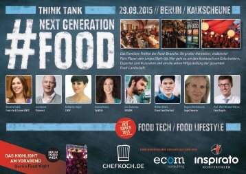 Think Tank NEXT GENERATION FOOD 2015