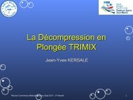 La Décompression en Plongée TRIMIX