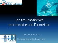 Les traumatismes pulmonaires de l’apnéiste