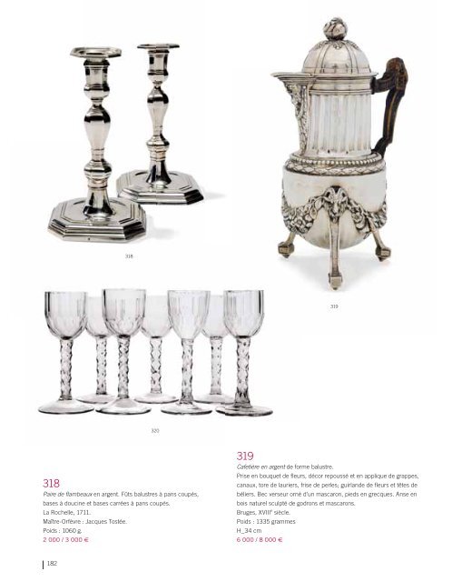 TABLEAUX MEUBLES & OBJETS D’ART