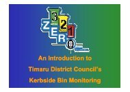 An Introduction to Timaru District Council’s Kerbside Bin Monitoring