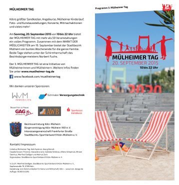 MÜLHEIMER TAG 2015 Programm