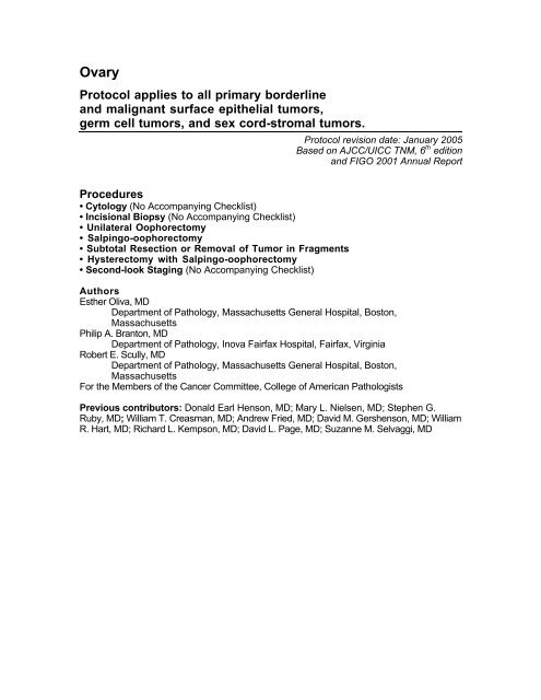 college of american pathologists checklist