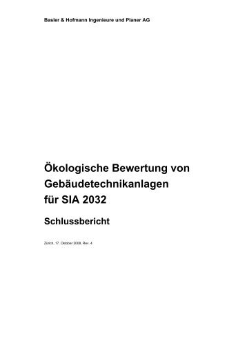 Basler & Hofmann Ingenieure und Planer AG - Eco-Bau