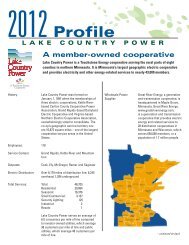 2012 Profile - Lake Country Power