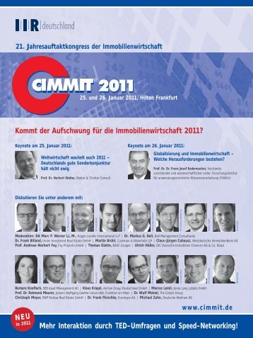 Kommt der Aufschwung fÃ¼r die Immobilienwirtschaft 2011? - BFW ...