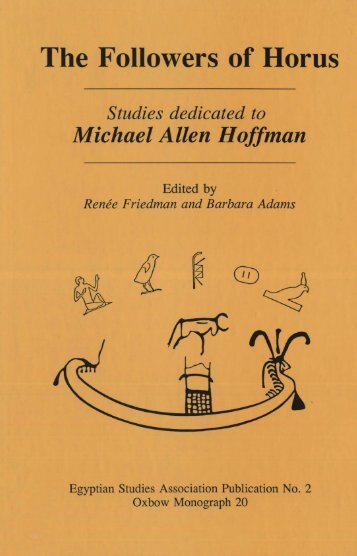 Studied Dedicated to Michael Allen Hoffman - Giza Archives Project