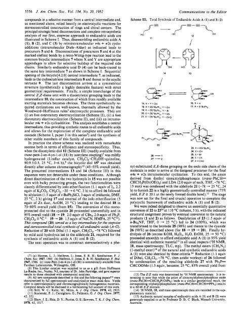 The Endiandric Acid Cascade. Electrocyclizations in Organic ...