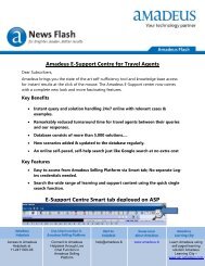 Amadeus E-Support Centre for Travel Agents - Amadeus.lk