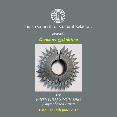 by PRITHVIRAJ SINGH DEO - Indian Council for Cultural Relations