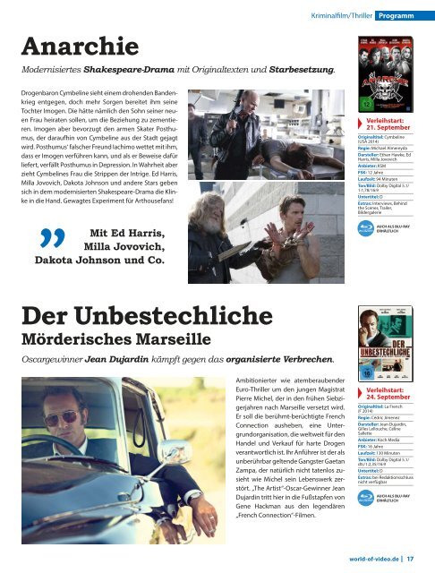 World of Video Kundenmagazin 2015-09