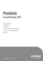 Preisliste - Etac