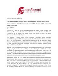 USC Alumni Association to Honor Venture Capitalist and USC ...