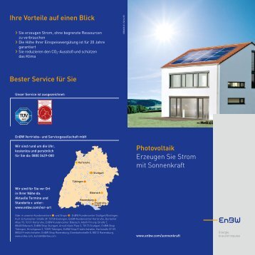 Photovoltaik Erzeugen Sie Strom mit Sonnenkraft Ihre ... - EnBW