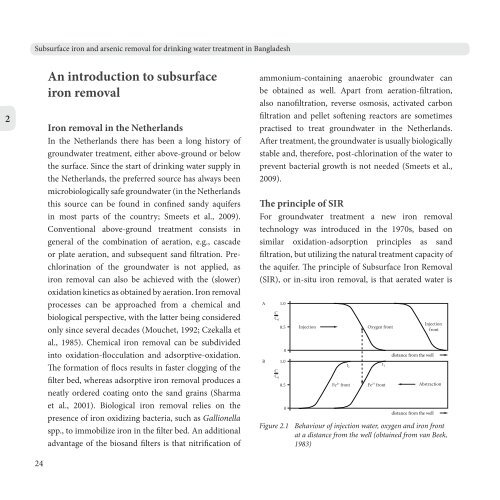 Subsurface Iron and Arsenic Removal