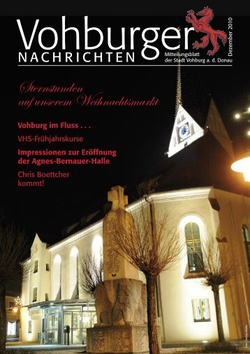 Sternstunden auf unserem Weihnachtsmarkt - Stadt Vohburg