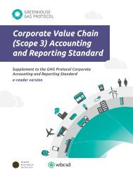 Corporate Value Chain (Scope 3) - Greenhouse Gas Protocol