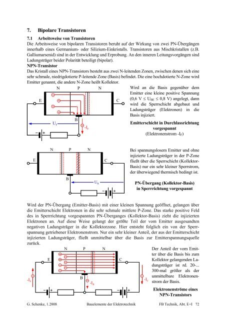 7. Bipolare Transistoren - FB E+I: Home