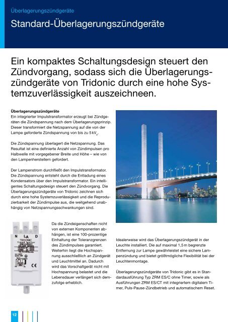 Zündgeräte für Hochdruckentladungslampen - Tridonic GmbH & Co ...