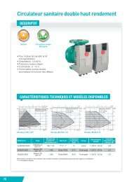 Circulateur sanitaire double haut rendement