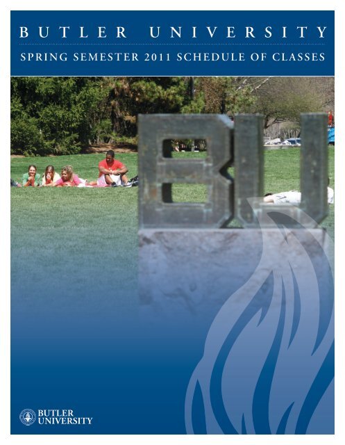 Schedule Of Classes Butler University