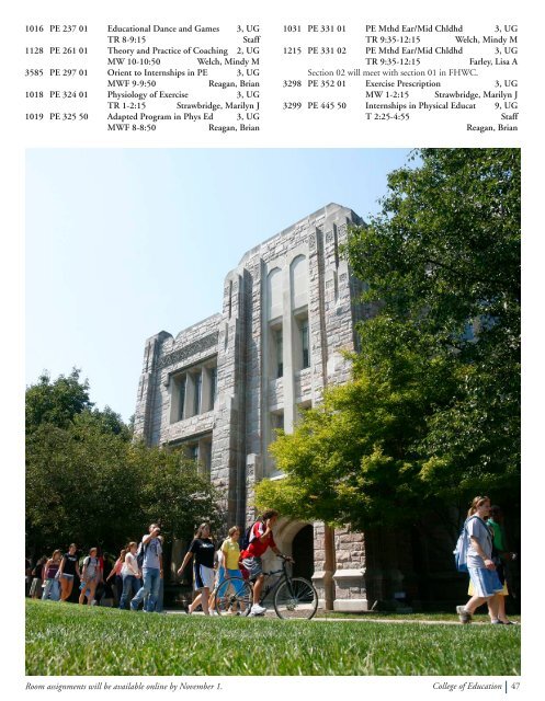 Schedule of Classes - Butler University