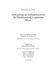 Untersuchung der Einflussfaktoren bei der Erdschlussortung in ...