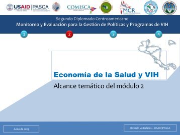 Economía de la Salud y VIH Alcance temático del módulo 2