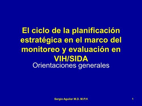 monitoreo y evaluación en VIH/SIDA