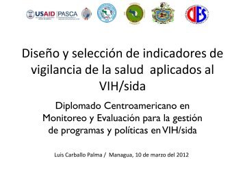 vigilancia de la salud aplicados al VIH/sida