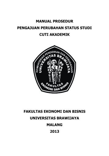 Manual Prosedur Cuti Akademik - FEB UB - Universitas Brawijaya