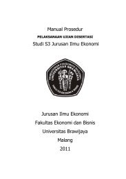 Manual Prosedur Prosedur Dan Pelaksanaan Bimbingan Feb Ub
