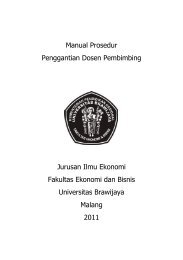 Manual Prosedur Penggantian Dosen Pembimbing ... - FEB UB