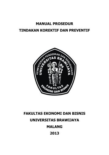 Manual Prosedur Tindakan Korektif dan Preventif - FEB UB