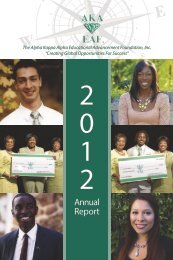 Annual Report - Alpha Kappa Alpha Educational Advancement ...