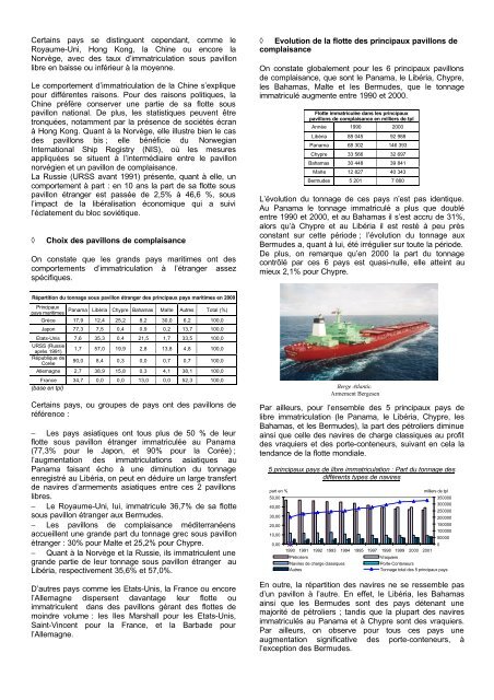 L'industrie maritime mondiale 1970-2000 : Panorama des ... - Isemar