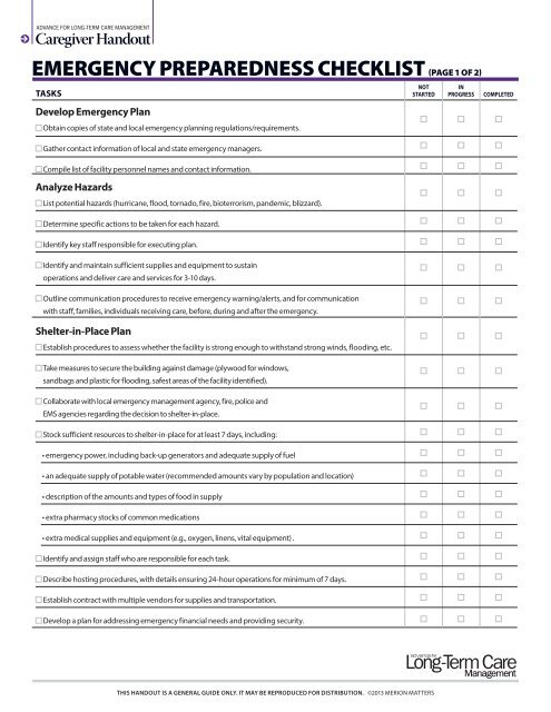 emergency-preparedness-checklist