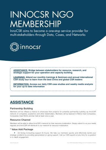 INNOCSR NGO MEMBERSHIP