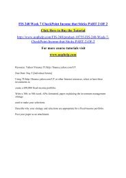 FIS 240 Week 7 CheckPoint Income that Sticks PART 2 OF 2.pdf