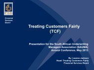 Treating Customers Fairly (TCF)