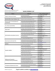 SAUMA MEMBER LIST