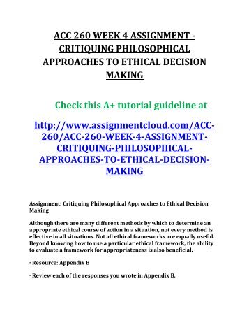 philosophical approaches to ethical decision making Philosophical approaches to ethical decision making matrix determine the ethical course of action for the following - answered by a verified tutor. philosophical approaches to ethical decision making Philosophical approaches to ethical decision making matrix determine the ethical course of action for the following - answered by a verified tutor.