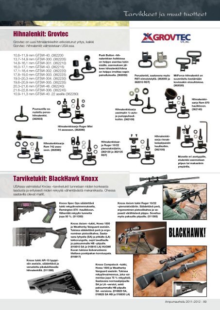 Tarvikkeet ja muut tuotteet Tarkkatauluissa